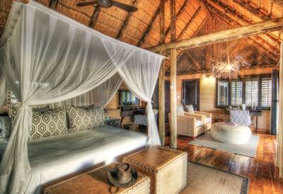 Bedroom and lounge area