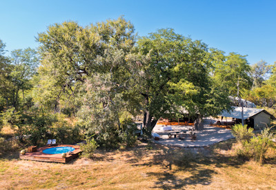 Safari camp in the famed Private Selinda Reserve