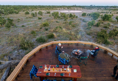 Watering hole and hyena pan