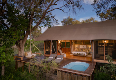 Private safari suite with plunge pool