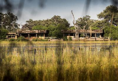 Plains Camp over the Okavango waters