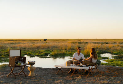 Views of the Mababe close to the Okavango Delta