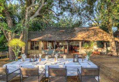 Outdoor dining area