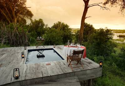 Private plunge pool with views