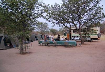 Hwange National Park Zimbabwe elephant private concession Tuskers Campsite serviced camping