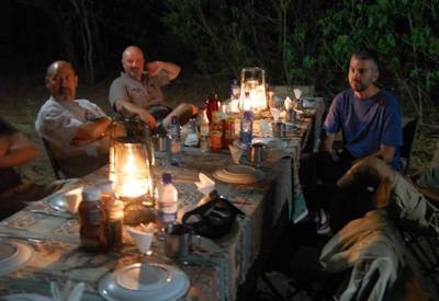 Khwai HATAB private campsite Moremi Game Reserve lion leopard wild dog Botswana