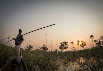 Wild camping en-suite tents Xaxaba Island Okavango Delta Botswana Delta Moremi safari