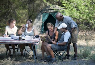 Elephant buffalo wild dog Savuti Chobe Moremi Botswana Leopard Safari 17-day camping