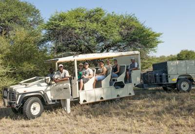 Cheetah Nxai Pan National Park Botswana Lion Safari semi-participation camping