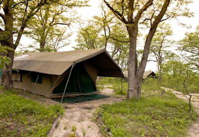 Tented lodge accommodation Okavango Delta Moremi Botswana Wild Parks Safari budget