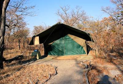 Tented en-suite accommodation Okavango Delta remote island Botswana Wild Parks Safari