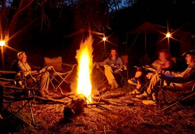 Wild camping under African stars Khwai Xakanaxa Delta Miracle Safari Botswana