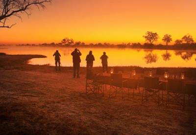 Okavango Delta sunset Boro River Xaxaba Moremi Delta River Safari Botswana