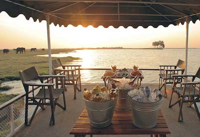 Victoria Falls River Lodge Zambezi riverbank seven luxury tents Botswana Luxury in a Tent