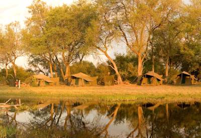Luxury tented river camp Khwai Community Area Miracle Rivers mobile safari Botswana