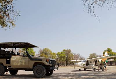 Central Kalahari Game Reserve game drives Dinaka Camp family safari Botswana