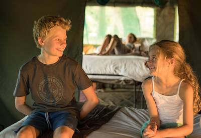 Children's Bush Journal activities pellet gun range basket weaving Okavango family safari