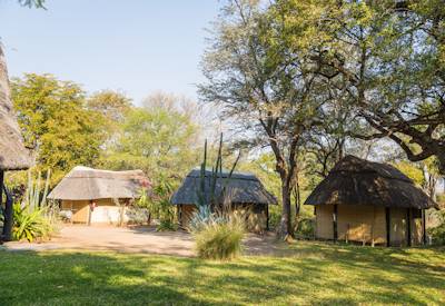 Khwai Conservation Area night drive spotlight wildlife Moremi border Botswana budget