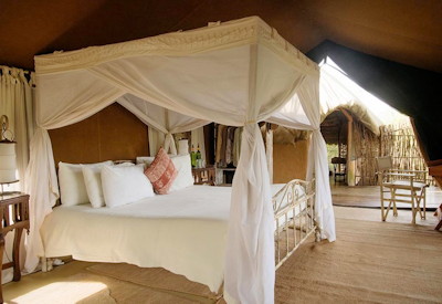 Large and beautiful tented bedrooms