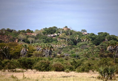 Safari lodge on top of a Kopje