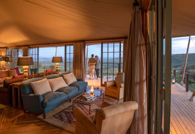 Main lounge and viewing deck