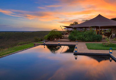 A amazing infinity swimming pool