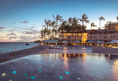 Swimming pools on the oceans edge