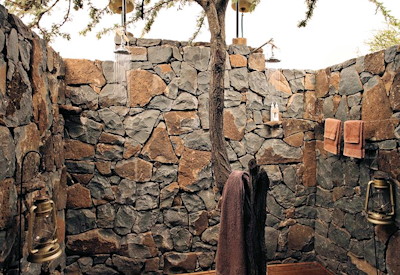 Beautiful outdoor shower option