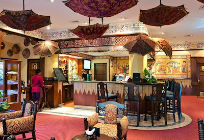 The main hotel bar area
