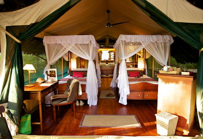 Classic camp in the Samburu