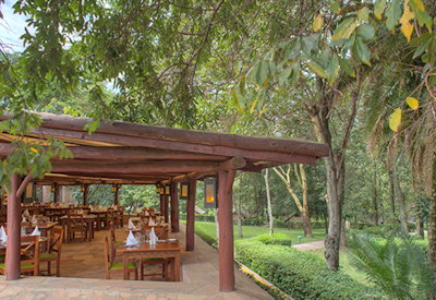 Dining area at Game Camp