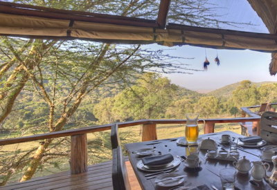 Dining area and the views
