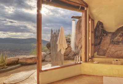 An outdoor shower like no other