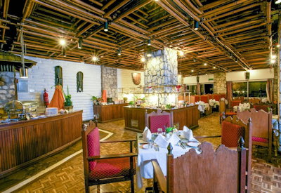 Main dining room and bar area