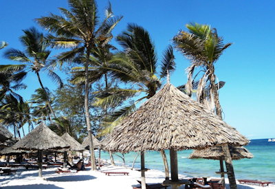 A classic beach club in Kenya