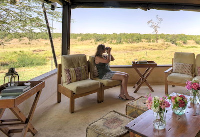 Luxury overlooking the Masai plains