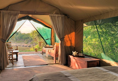 Stunning tented safari suites