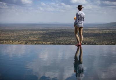 Swimming pool at Loisaba Tented Camp