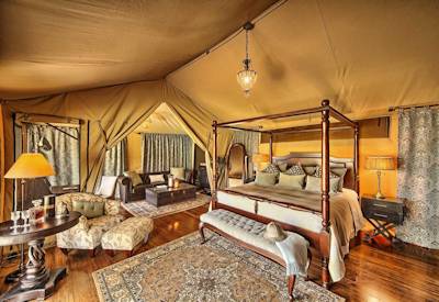 En-suite bedrooms at Elewana Sand River Masai Mara