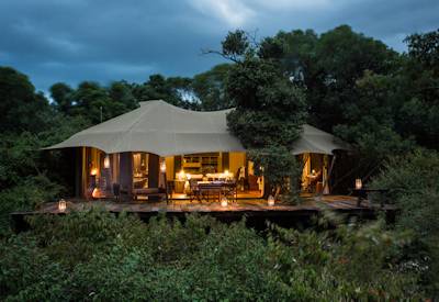 Magnificent tented safari suites
