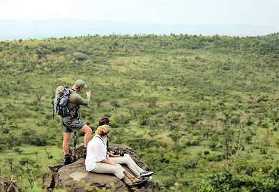 Walking safaris in the Mara Naboisho Conservancy