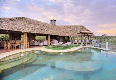 Naboisho Camp and the main swimming pool