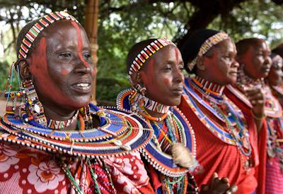 Maasai people of the Amboseli National Park