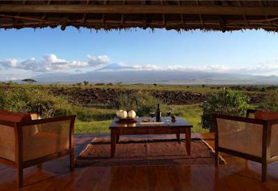 Views out over the Amboseli National Park