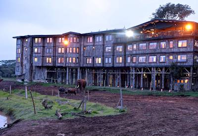 Treetops Lodge near the Aberdare Mountain Range