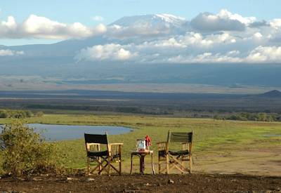Views out over the Amboseli plains