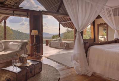 Bedrooms at Saruni Mara Safari Lodge