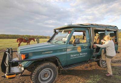 Game drive and horse back safari options