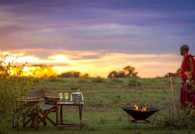 Early morning cofee in the Masai Mara