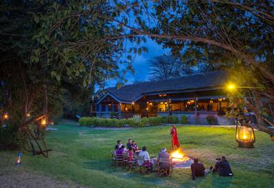 Africa stories around a roaring fire pit